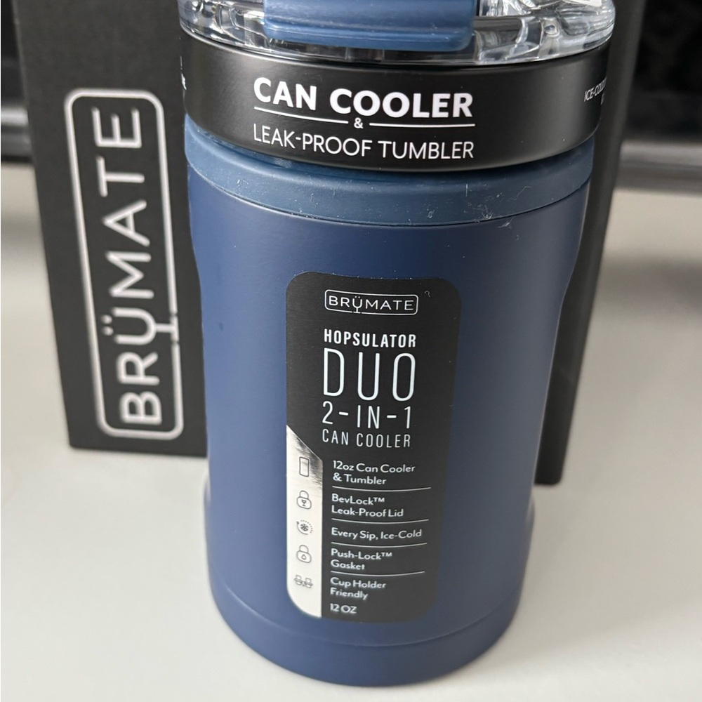 BrüMate Blue Hopsulator Duo 2-in-1 Can Cooler & Tumbler